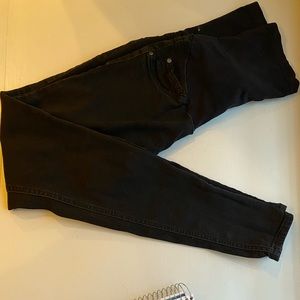 Belly panel maternity black denim